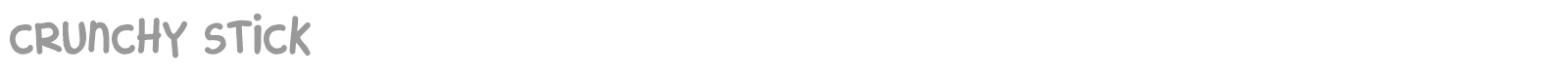 Crunchy Stick font preview